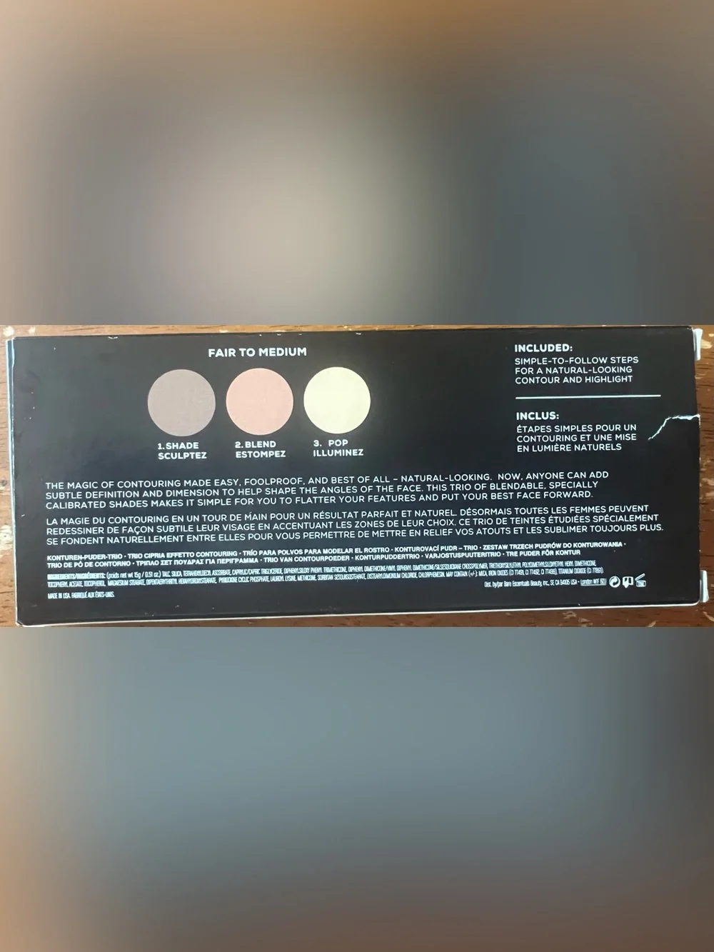 bareMinerals Barepro Contour Face Shaping Powder Trio - Fair to Medium New